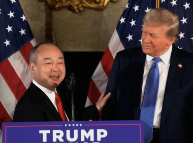 软银孙正义向特朗普承诺对美国投资1000亿美元！创造10万就业岗位